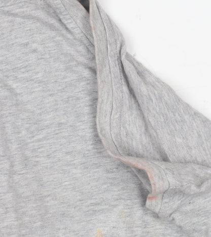 Unisex Adults UK Size S Nike Grey Cropped T-Shirt