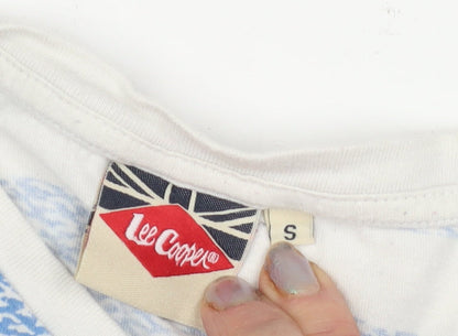 Unisex Adults UK Size S Lee Cooper Blue Basic T-Shirt