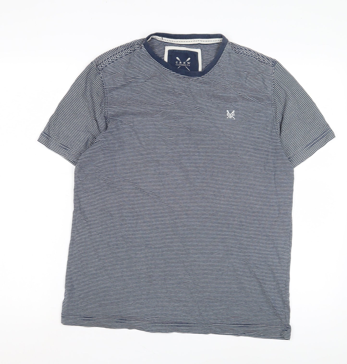 Mens UK Size M Crew Clothing Co. Blue  T-Shirt