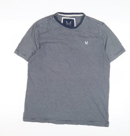 Mens UK Size M Crew Clothing Co. Blue  T-Shirt