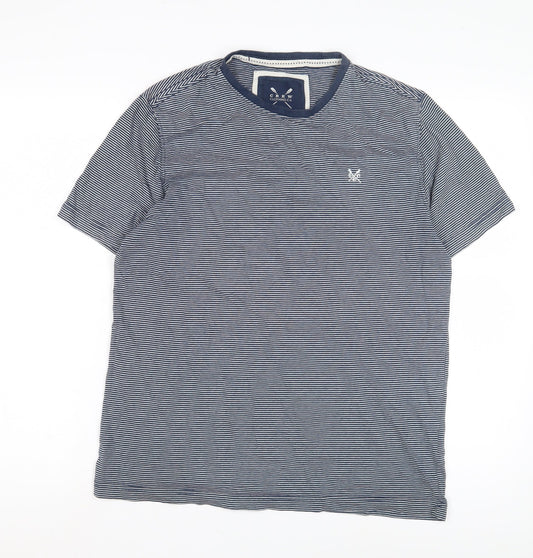 Mens UK Size M Crew Clothing Co. Blue  T-Shirt