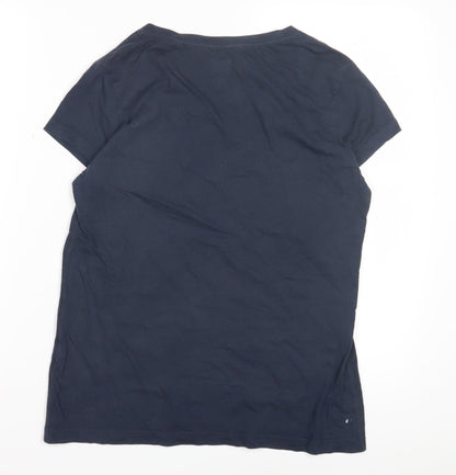 Jack Wills Women's Blue T-Shirt - Size 6