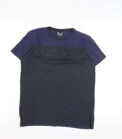 Emporio Armani Boys Blue Logo T-Shirt 14 Years