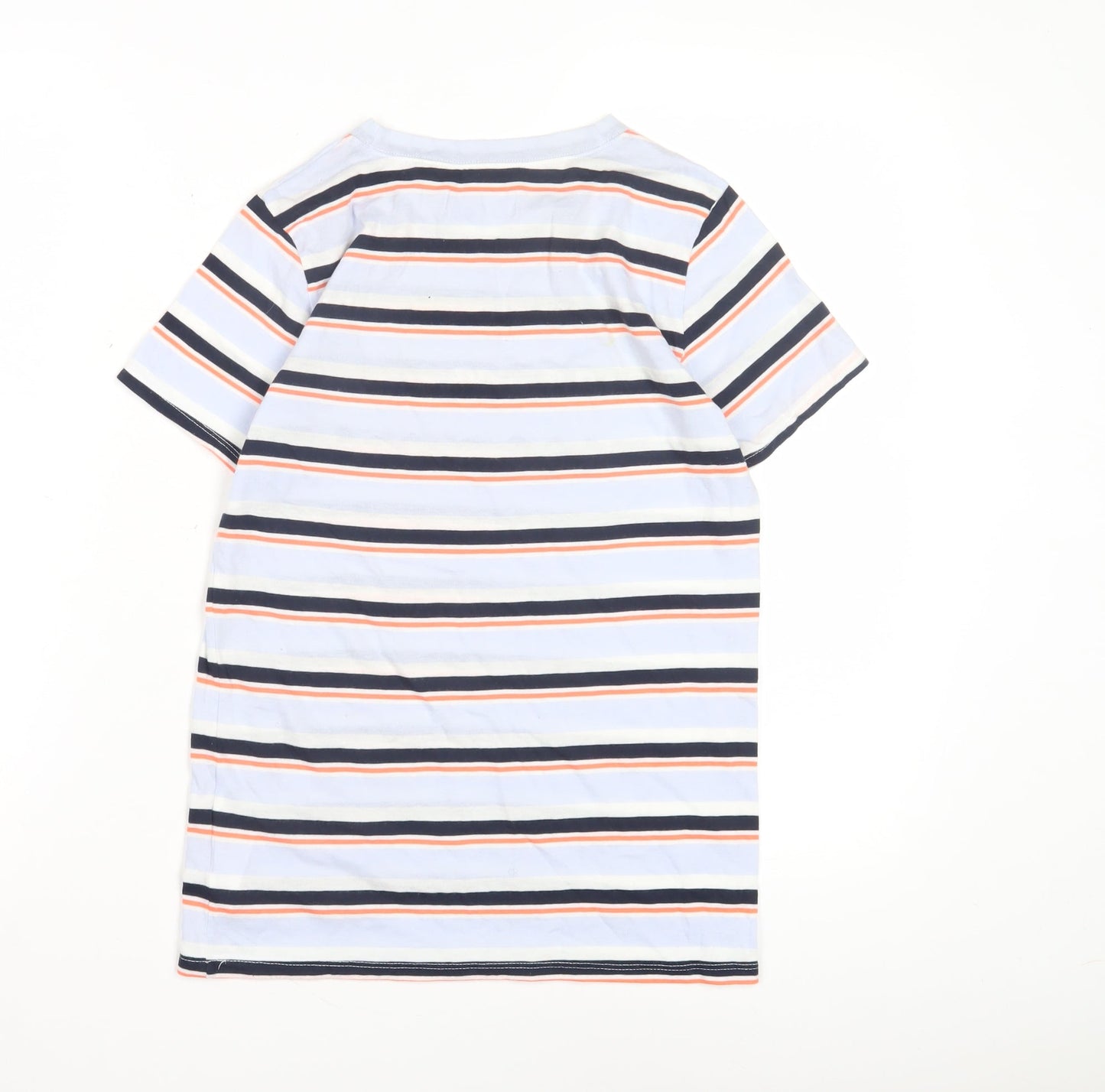 Hollister Boys' Multicoloured Striped Crew Neck T-Shirt XS