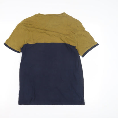 Ted Baker Men's Colourblock T-Shirt Size 3 Multicoloured
