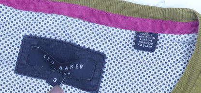 Ted Baker Men's Colourblock T-Shirt Size 3 Multicoloured