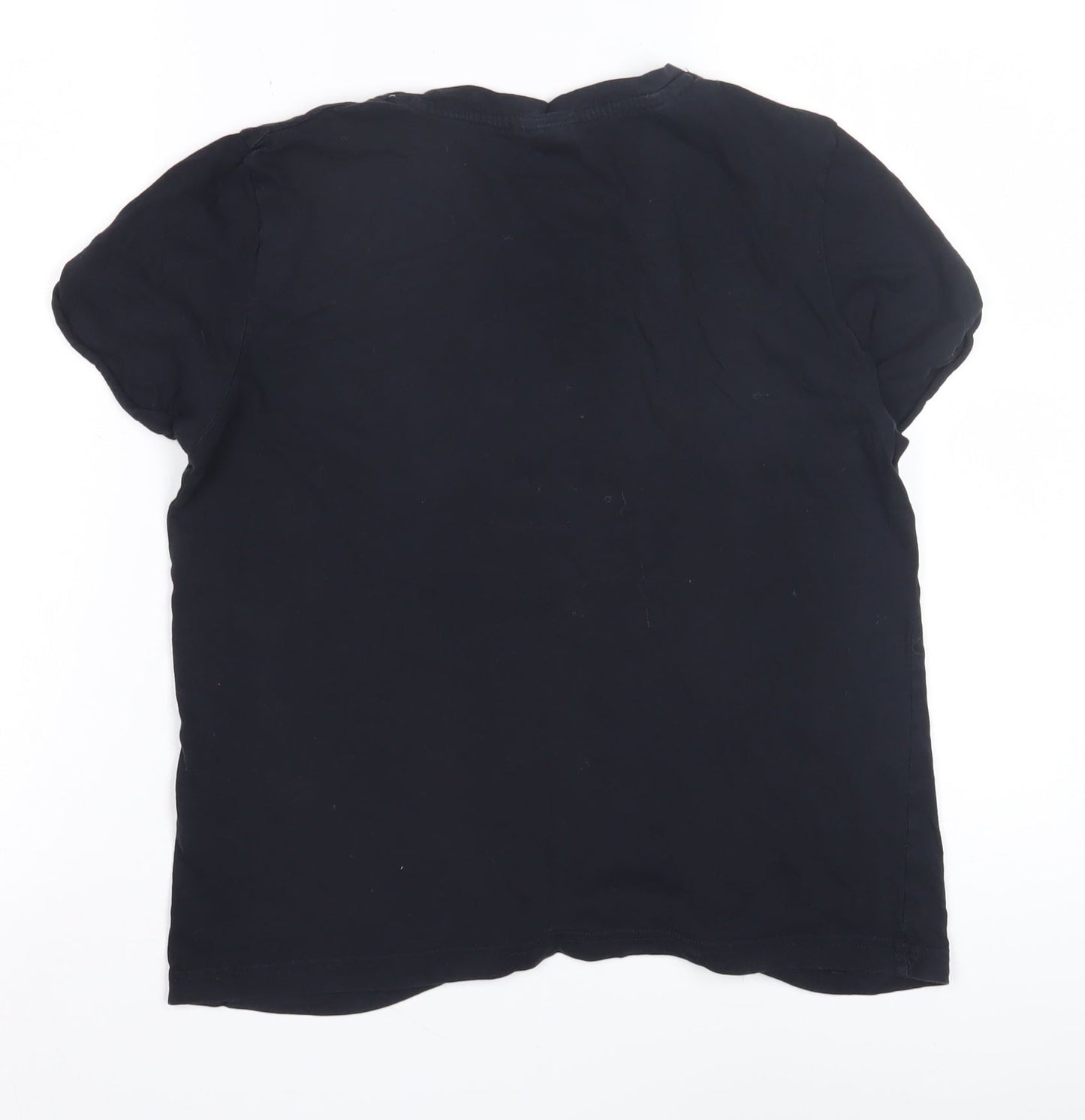 Womens UK Size 6 Topshop Black  T-Shirt