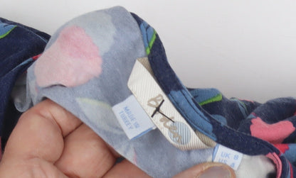 Boden Women's Multicoloured Floral Wrap Blouse Size 8