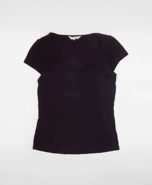 Womens UK Size 10 RJR John Rocha Purple Basic T-Shirt