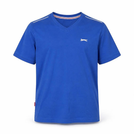 Slazenger Boys Blue Cotton T-Shirt V-Neck 13 Years
