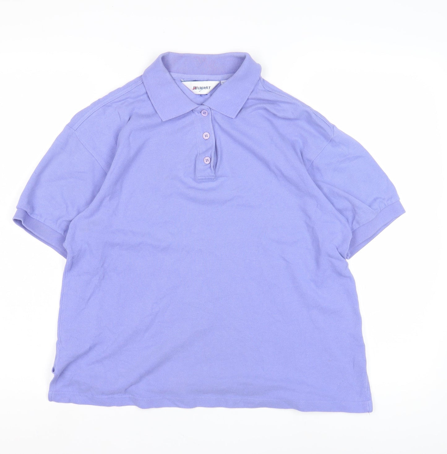 Damart Unisex Purple Polo Shirt, M, Casual Spring Wear