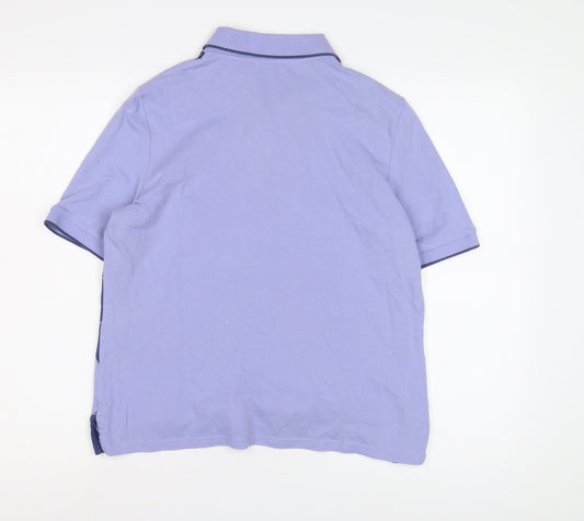Womens UK Size L Viyella Blue  Polo