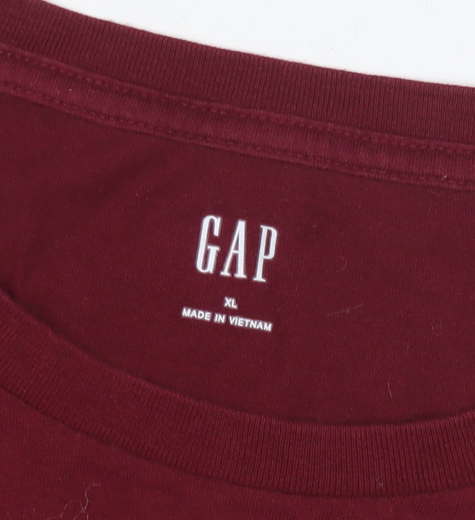 Mens UK Size XL Gap Red  T-Shirt