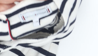Tommy Hilfiger Girls Navy Striped A-Line Dress, 24 Months