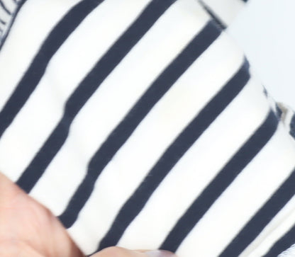 Tommy Hilfiger Girls Navy Striped A-Line Dress, 24 Months