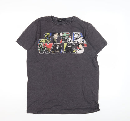 Star Wars Men's Grey Medium T-Shirt - Graphic Print