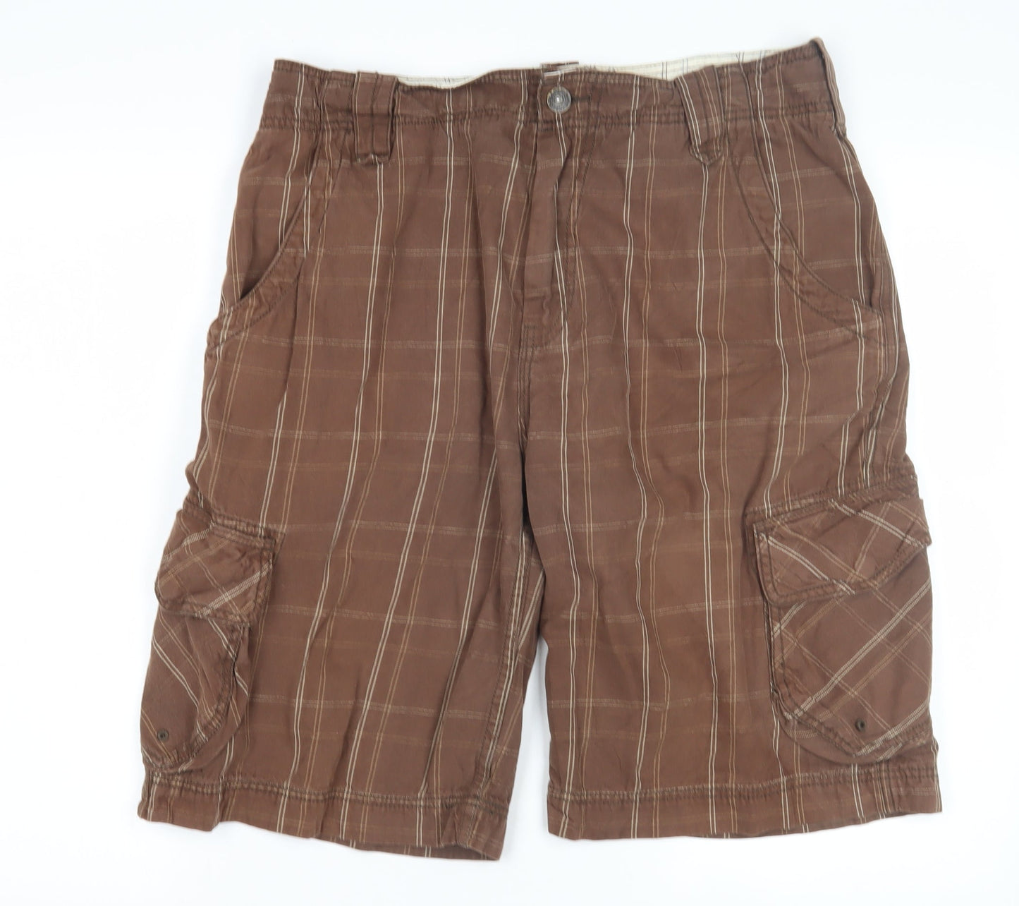 Life is good Men's Brown Cargo Shorts M