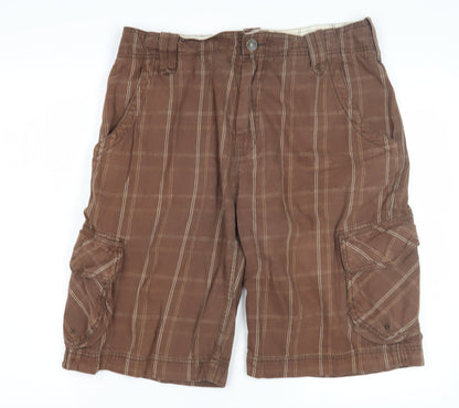 Life is good Men's Brown Cargo Shorts M