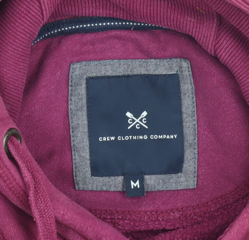 Mens UK Size M Crew Clothing Company Red Pullover Hoodie