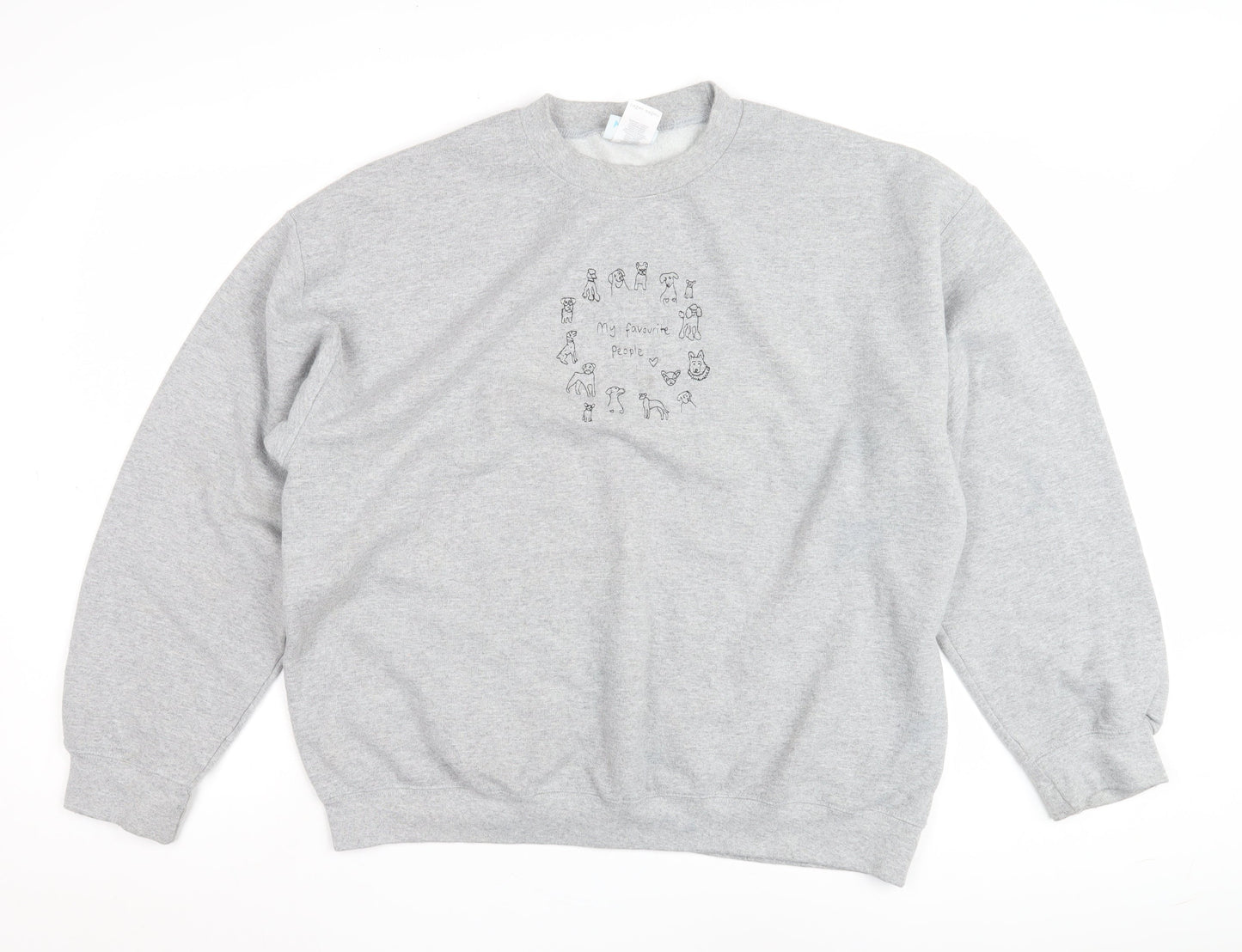 Emma Warren Unisex Grey XL Graphic Sweatshirt