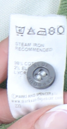 Marks and Spencer Men's Green Polo Medium