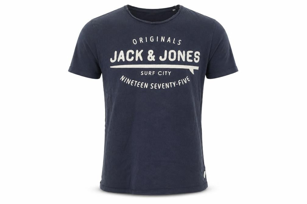 Jack & Jones Men's Blue Medium Crew Neck T-Shirt