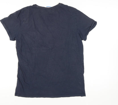 Jack & Jones Men's Blue Medium Crew Neck T-Shirt