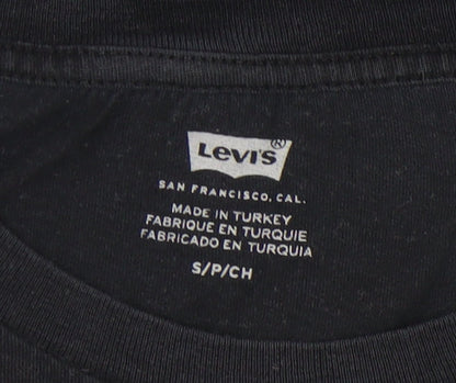 Levi's Women's Black T-Shirt Size S Casual Crew Neck