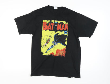 Port & Company Batman T-Shirt, Men's M, Black, Comic Graphic