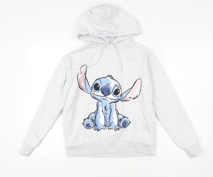 Womens UK Size XS Disney Grey Pullover Hoodie