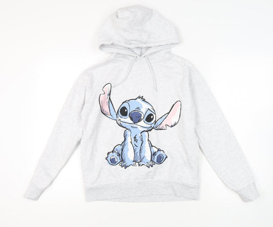 Womens UK Size XS Disney Grey Pullover Hoodie