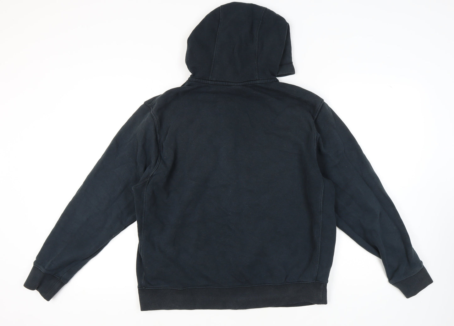 Nike Unisex Black Full Zip Hoodie L - Logo - Excellent Cond