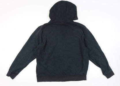 Nike Unisex Black Full Zip Hoodie L - Logo - Excellent Cond