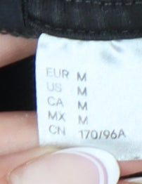 H&M Unisex Black Pullover Hoodie, M, Casual Style