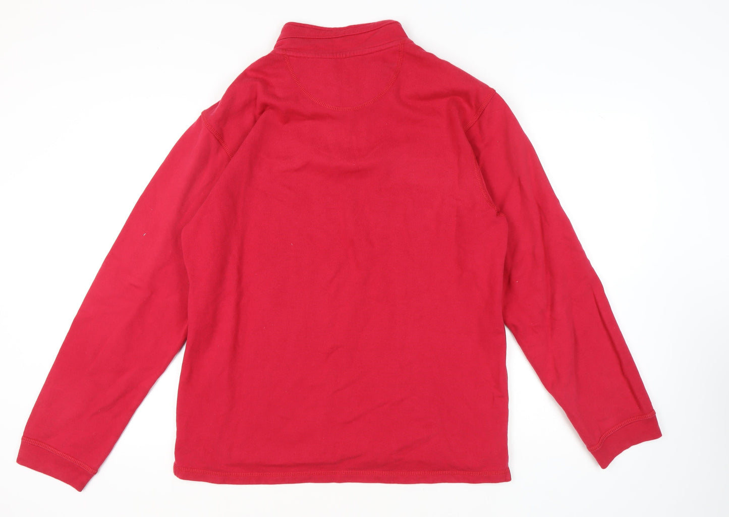 Kingston Casuals Men Red M 1/4 Zip Sweater