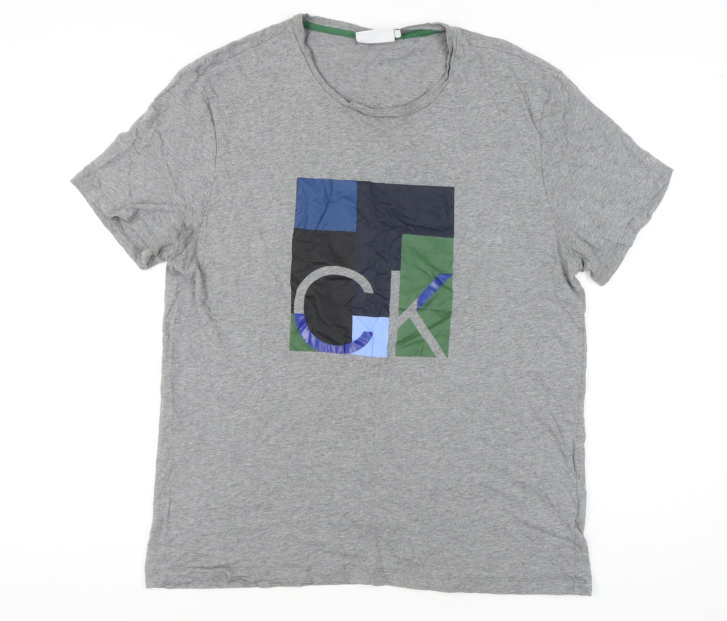 Mens UK Size XL Calvin Klein Grey  T-Shirt