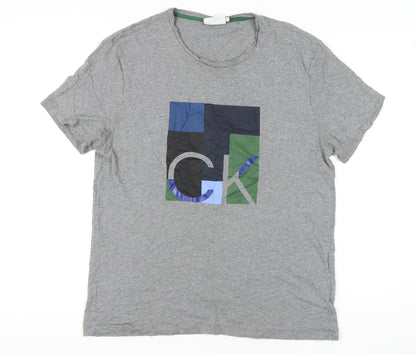Mens UK Size XL Calvin Klein Grey  T-Shirt