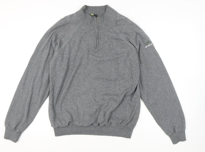 Stuburt Men's Grey High Neck Pullover Jumper M