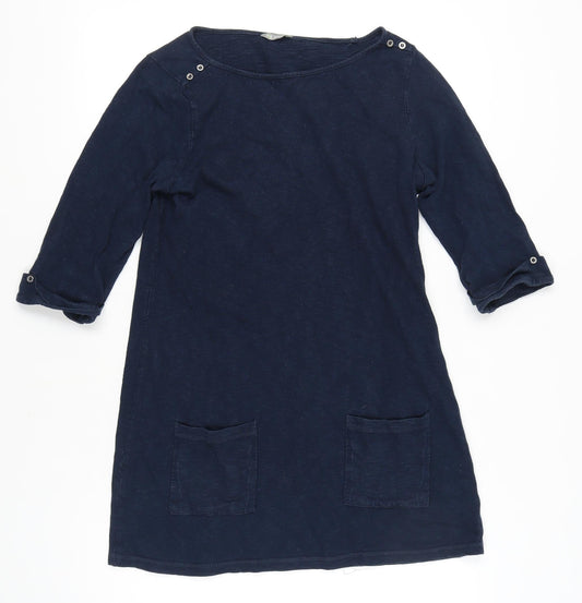 Marks and Spencer Women's Blue Shift Dress, Size 14