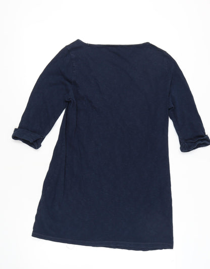 Marks and Spencer Women's Blue Shift Dress, Size 14