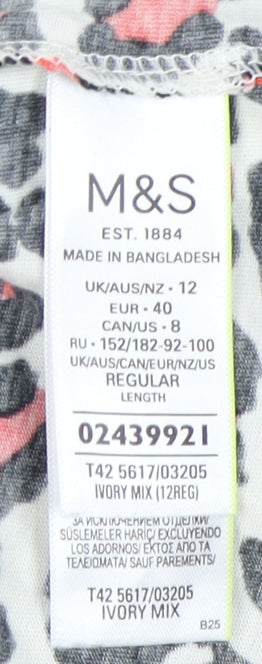 Marks & Spencer Women's Multicoloured Animal Print Shift Dress