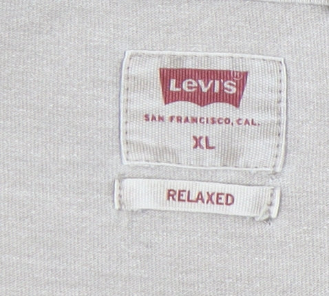 Levi's Men's Beige XL Relaxed Fit T-Shirt