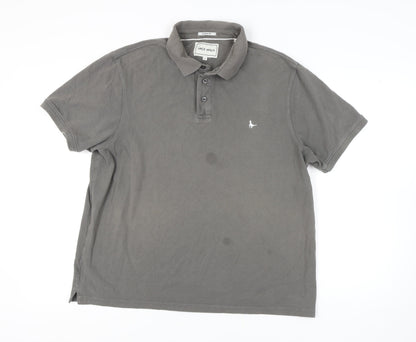 Jack Wills Grey Classic Fit Men's 2XL Polo Shirt