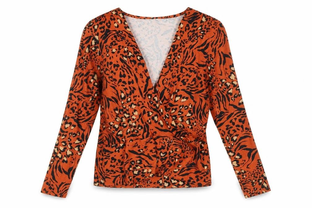 Womens UK Size 8 Dorothy Perkins Multicoloured Wrap Blouse