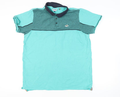 Le Shark Men's Blue XL Colourblock Polo Shirt