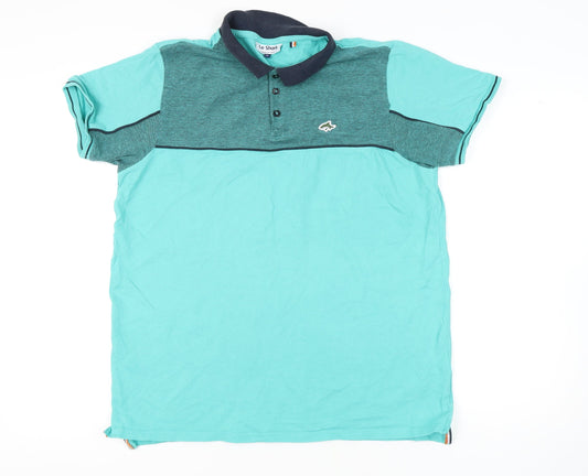 Le Shark Men's Blue XL Colourblock Polo Shirt
