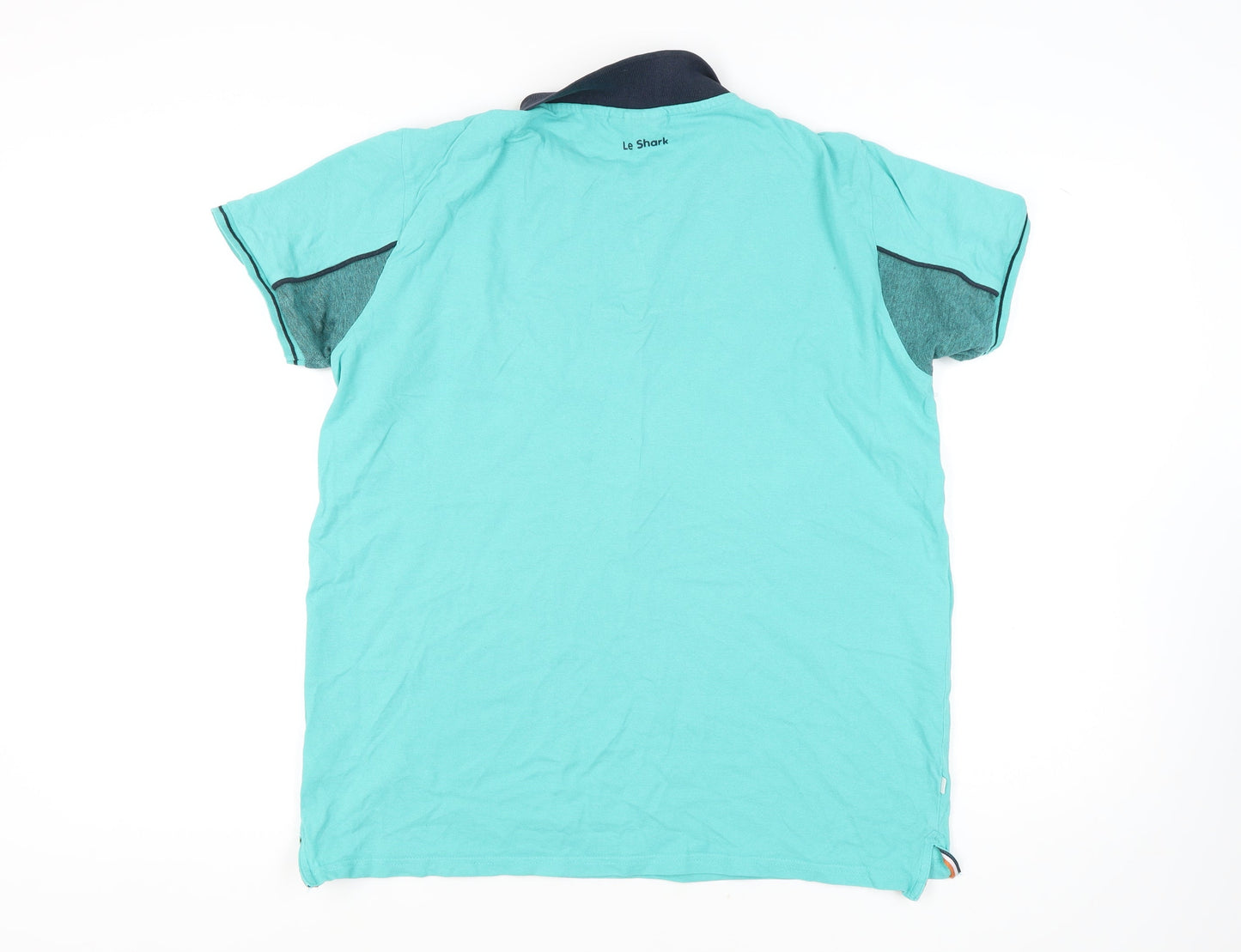 Le Shark Men's Blue XL Colourblock Polo Shirt