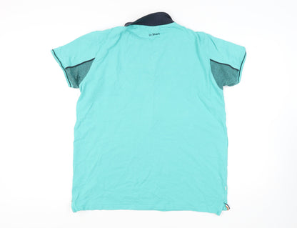 Le Shark Men's Blue XL Colourblock Polo Shirt