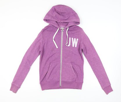 Womens UK Size 10 Jack Wills Purple Full Zip Hoodie