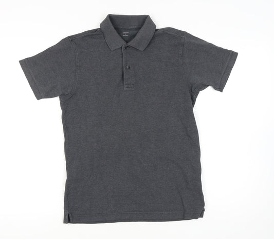 Uniqlo Men's Black Polo Shirt, Size S - Casual Knit